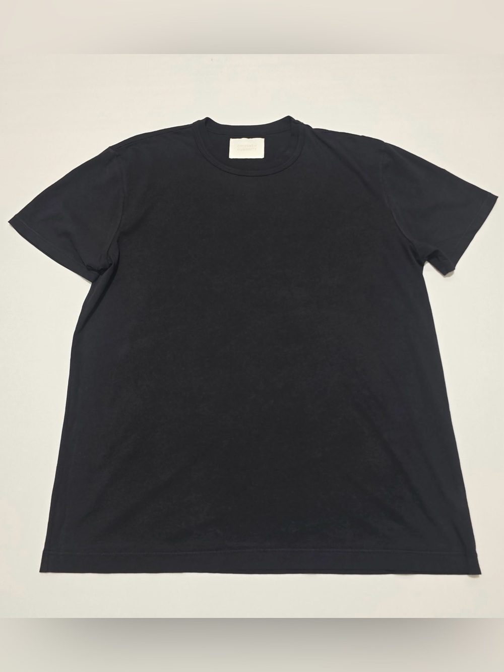 NEW Citizens of Humanity Women's Everyday Classic Black Crew Neck T-Shirt